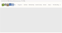 Desktop Screenshot of kidzuchildrensmuseum.org